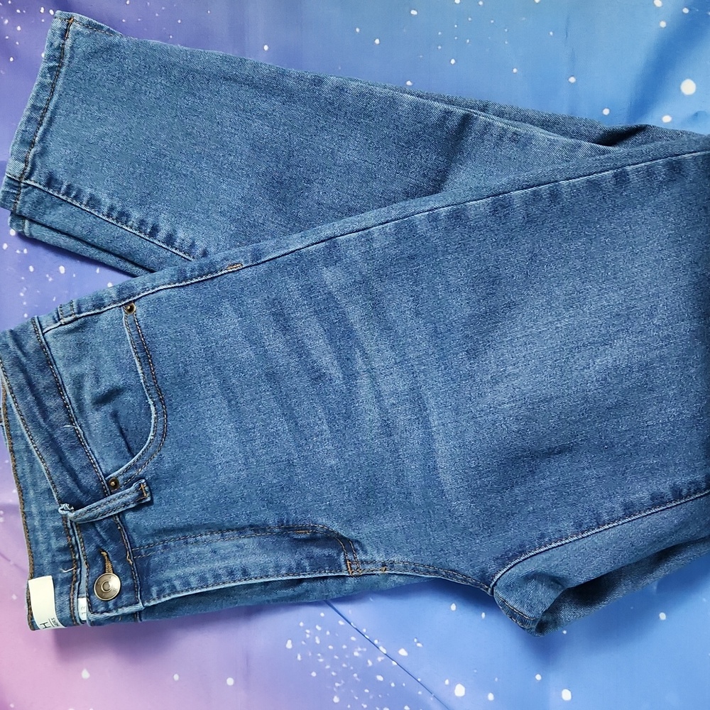 HERS Blue Ankle Cropped Jeans Juniors Size 13 Casual Basic Denim Staple